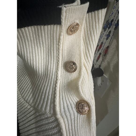 ChicWish Striped Knit Button neck Sweater 3X /4X - Picture 12 of 13